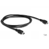 USB-kaapeli DeLOCK 83177 1 m Micro-USB B Mini-USB B musta