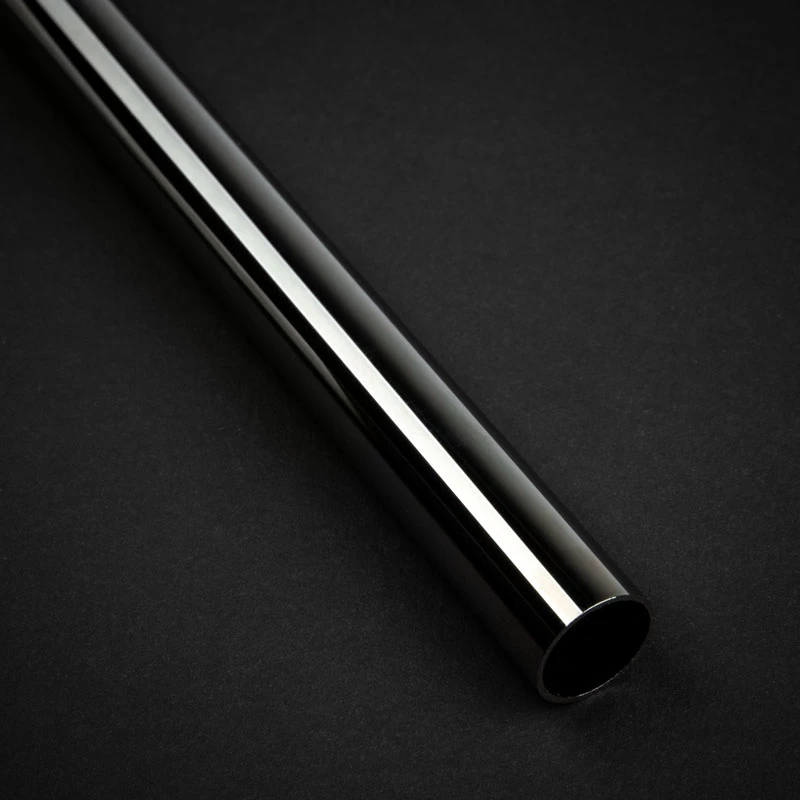 Bitspower None Chamfer messinki jäykkä putki 14 mm UL, 500 mm, musta kiiltävä