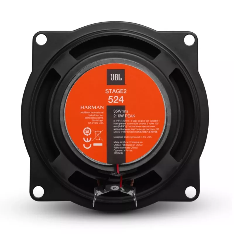 JBL Stage2 524 autokaiutin suorakaide 2-tie 210 W 2 kpl
