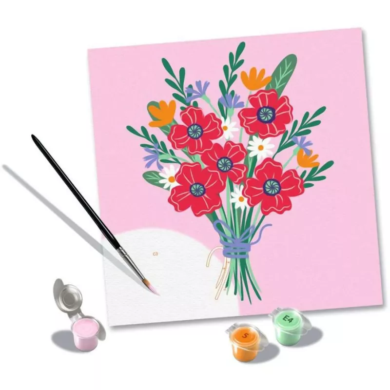 Ravensburger CreArt -maalaussarja — Mohnblumenstrauß (luovuussarja, malli 25519)