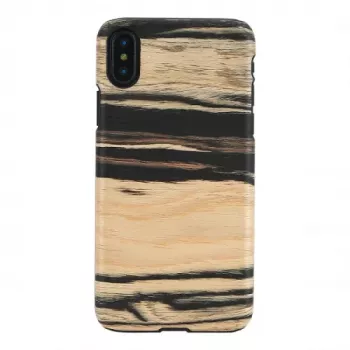 Älypuhelinkotelo man and wood iPhone X/XS:lle – valkoinen eebenpuu musta
