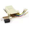 Kaapelin sukupuolenmuunnin MicroConnect SAD008 — RJ45 F - DB9 F, beige
