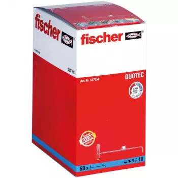 Fischer 537258 ruuvitulppa / seinätulppa 50 kpl ruuvi- ja tulppasarja 50 mm