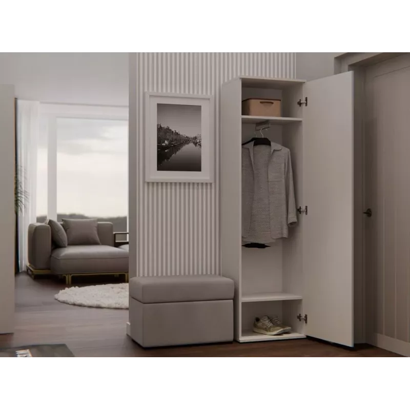 Vaatekaappi top e shop DUO KASZMIR BEIGE malli M-MP-SZ-DUO-DUO-KASZ (kaappiyksikkö)