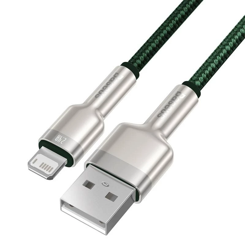 USB-A–Lightning-kaapeli Baseus 1 m, vihreä
