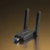 Wi-Fi USB -sovitin MERCUSYS MA72XH AX1800 high gain -antenneilla, USB-A Plug and Play