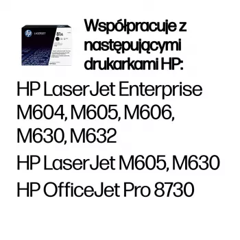 HP 81A alkuperäinen LaserJet -värikasetti musta, 10500 sivua, musta, 1 kpl