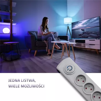 Ylijännitesuoja Qoltec 50272 harmaa 5 AC-pistorasiaa 230V 3m