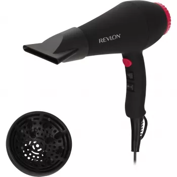 Hiustenkuivaaja REVLON RVDR5251E 2000 W, ioninen, 3 lämpötilatasoa, 2 nopeutta, Cool Shot — musta/pinkki