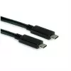 ROLINE USB3.2Gen2 kaapeli PD 20V5A Type-C-C ST/ST 0,5 m - kaapeli - digitaalinen/data - 0,5 m (11.99.9057)