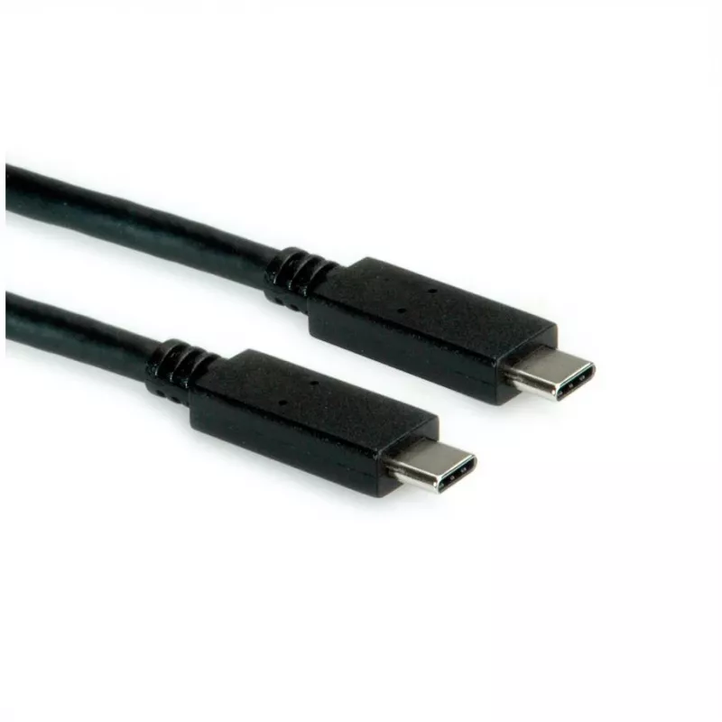 ROLINE USB3.2Gen2 kaapeli PD 20V5A Type-C-C ST/ST 0,5 m - kaapeli - digitaalinen/data - 0,5 m (11.99.9057)