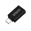 Savio AK-80 videokaapeli-adapteri 0m USB Type-A USB Type-C musta