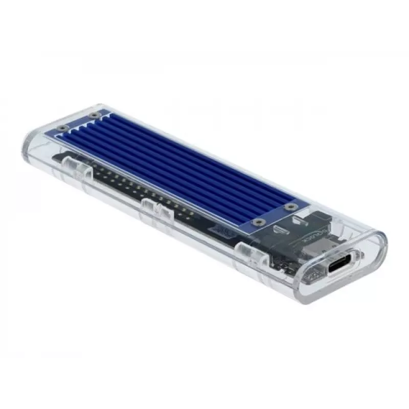 SSD-kotelo DeLOCK 42620 ulkoinen kotelo M.2 NVMe PCIe SSD:lle USB Type-C-liittimellä, läpinäkyvä