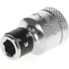 Gedore 1973312 kärkiadapteri, 3/8″ nelikanta 1/4″ kuusiokoloon, kromattu