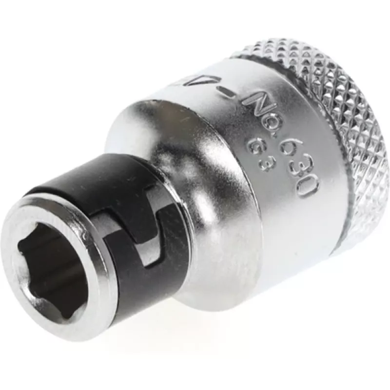 Gedore 1973312 kärkiadapteri, 3/8″ nelikanta 1/4″ kuusiokoloon, kromattu