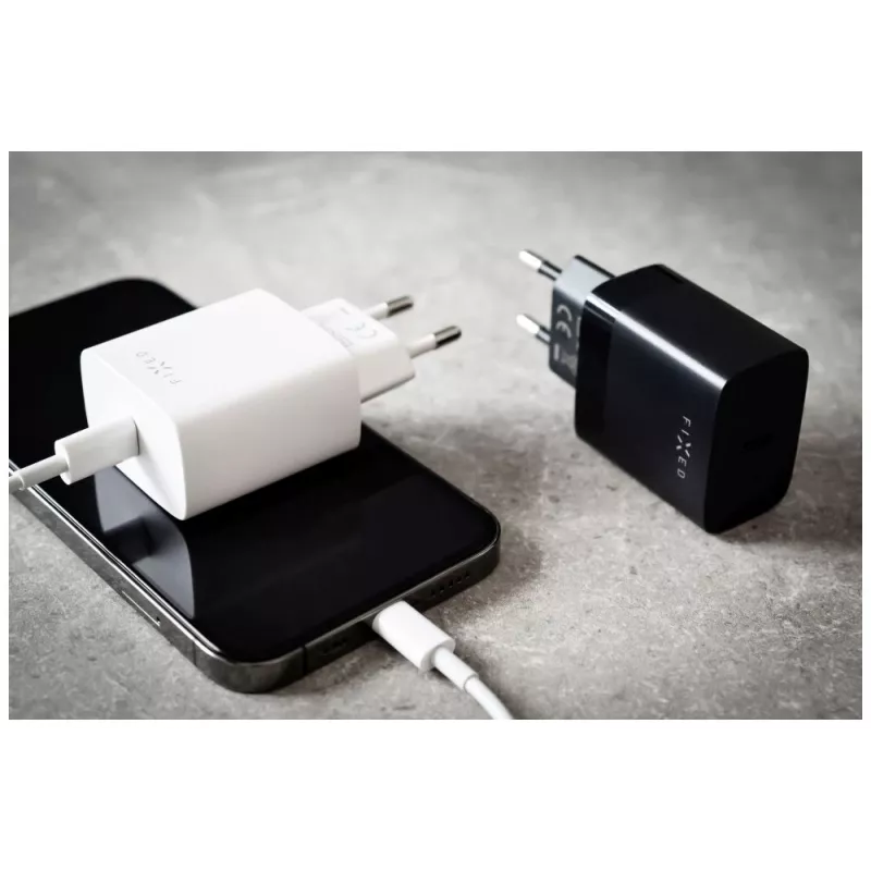 Matkalaturi FIXED FIXC20N-C-WH 20W USB-C kompakti verkkosovitin