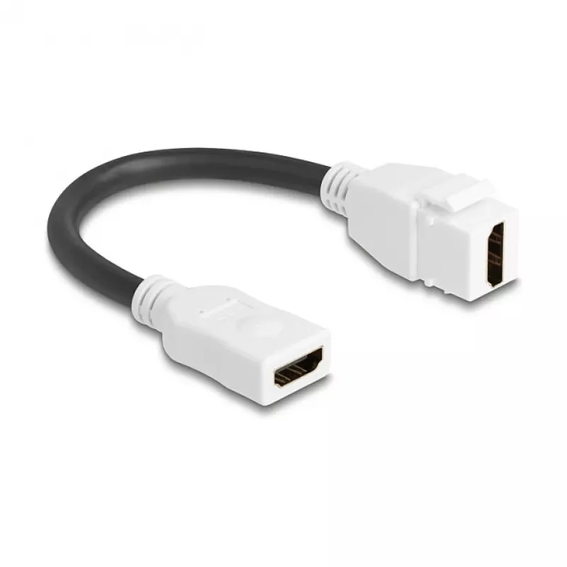 HDMI-kaapeli DeLOCK 90684 HDMI tyyppi A standardi 0,2 m valkoinen