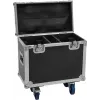 Flightcase Roadinger 2x TMH-B120 pyörillä — kaksinkertainen telinesuojalaukku kahdelle TMH-B120-yksikölle