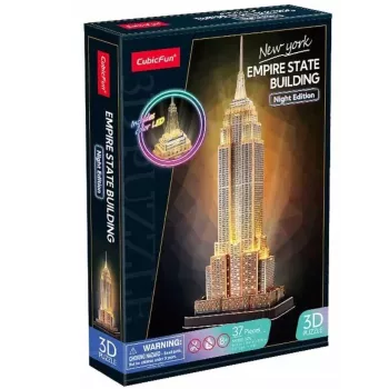 Empire State Building - valaistu 3D-palapeli 37 osaa