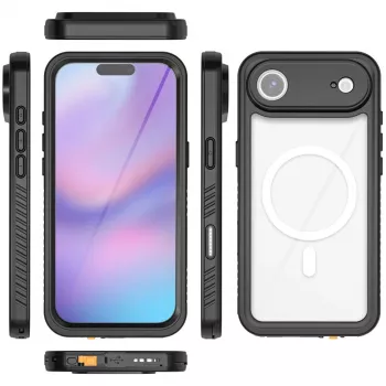 Suojakotelo 4smarts iPhone 17 Air 16,8 cm musta läpinäkyvä
