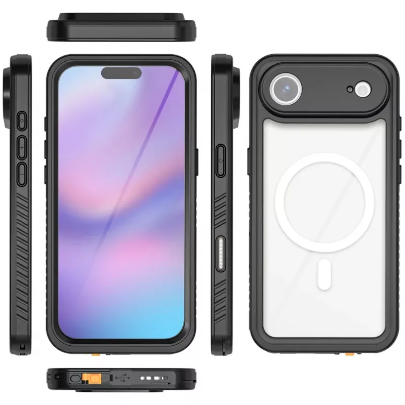 Suojakotelo 4smarts iPhone 17 Air 16,8 cm musta läpinäkyvä