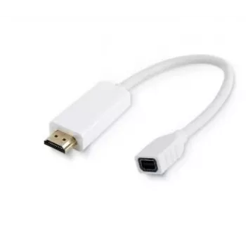 Microconnect HDMMDP videosovitinkaapeli 0,1 m HDMI Type-A (standardi) Mini DisplayPort valkoinen