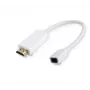 MicroConnect HDMMDP aktiivinen Mini DisplayPort–HDMI-adapteri, Mini DP naaras – HDMI uros, 0,1 m, valkoinen