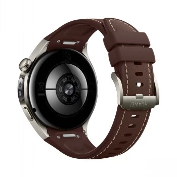 Älykello HUAWEI WATCH 5 Classic 46 mm, 1.38 tuuman AMOLED 466×466, kosketusnäyttö, GPS, hopeinen kotelo, ruskea ranneke