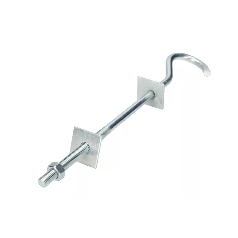 Kaapelikoukku Extralink Hook ripustussilmukalle 12/230mm M12 hopea
