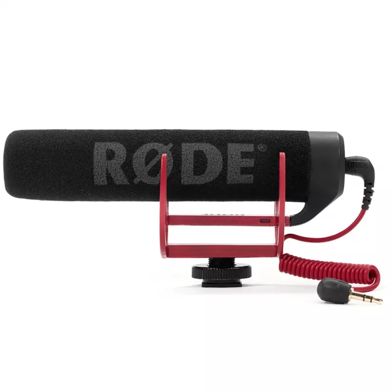 VideoMic GO, mikrofoni musta/punainen