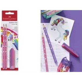 Faber-Castell Einhorn HB puukynäsarja pinkki — 1 sarja