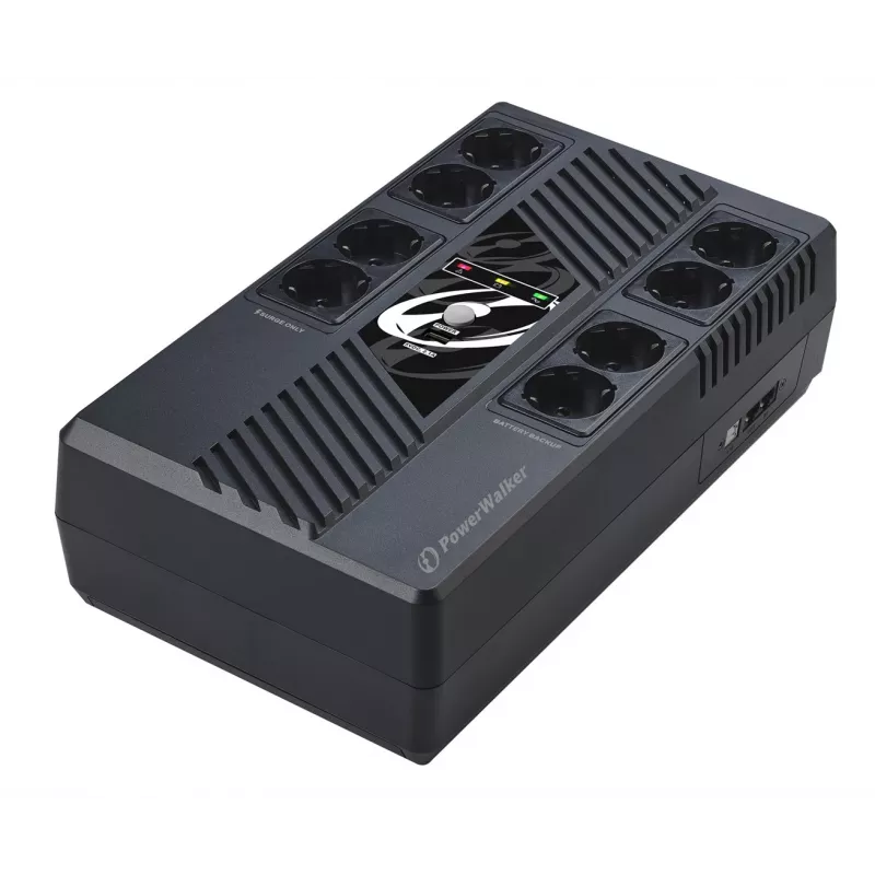 PowerWalker VI 800 MS FR UPS (keskeytymätön virransyöttö) line-interactive 0,8 kVA 480 W 8 AC-pistorasiaa