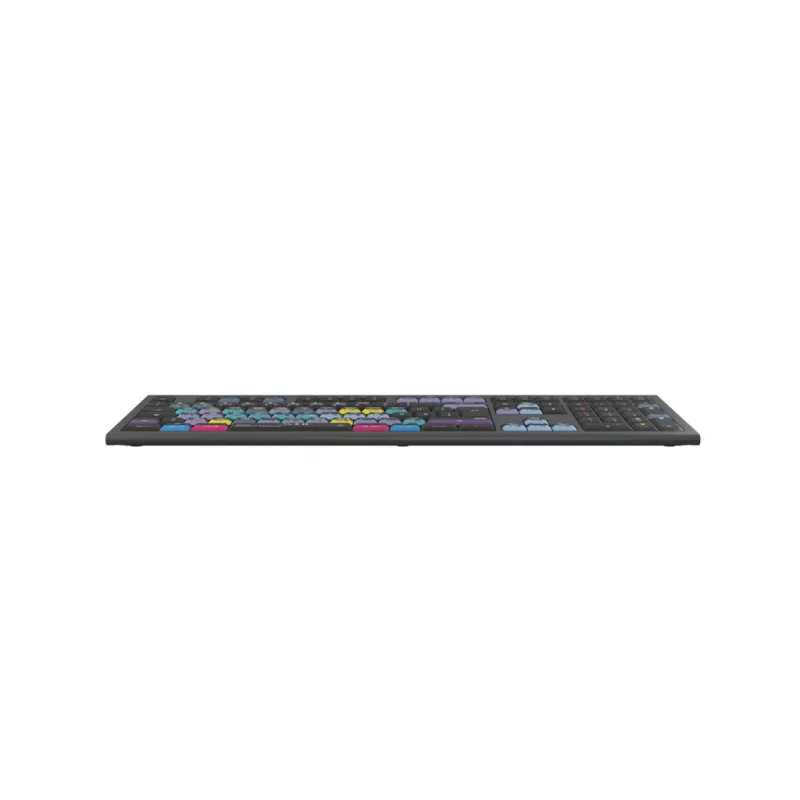 Logickeyboard ASTRA 2 DaVinci Resolve -näppäimistö Macille, täysikokoinen, langallinen USB, saksimekanismi, QWERTZ saksa, musta