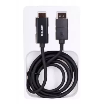 UNITEK KAAPELI DisplayPort 1.2, HDMI, 4K@60 Hz, 1,8 m, V1608A