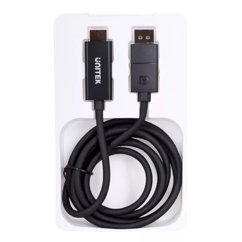 UNITEK KAAPELI DisplayPort 1.2, HDMI, 4K@60 Hz, 1,8 m, V1608A