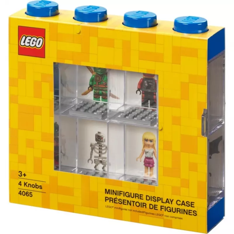 Room Copenhagen LEGO Minifigures-vitriini sininen (sininen/läpinäkyvä)