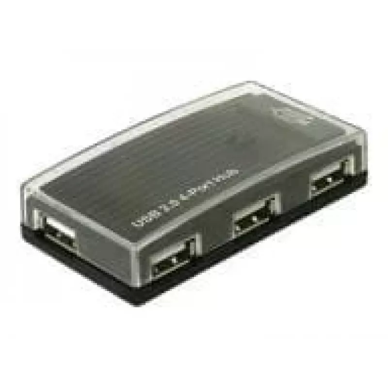 USB-keskitin DeLOCK 4 porttia ulkoinen USB 2.0 480 Mbit/s