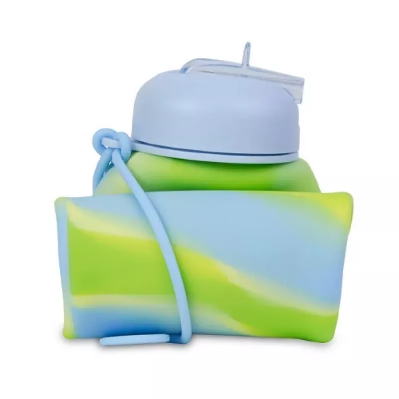Juomapullo cool pack silikoni juomapullo Z14770 600 ml tyttö sininen