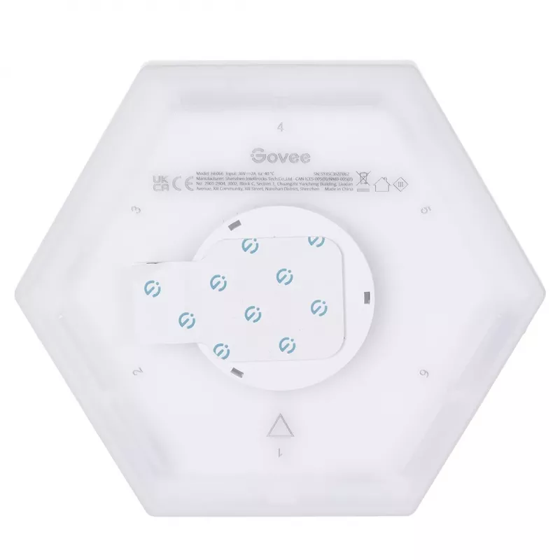 LED älypaneeli Govee B6066 Hexa Pro RGBIC Bluetooth Wi-Fi 10 kpl
