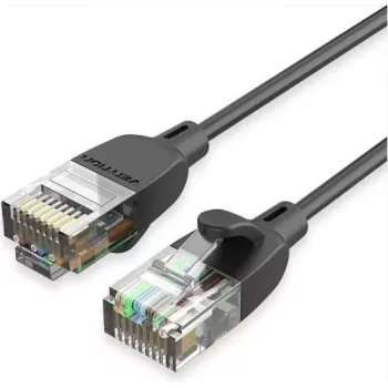 Verkkokaapeli Vention IBIBG Cat6A UTP ohut verkkokaapeli, 1,5 m, musta