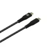 USB Type-C–Type-C-datakaapeli Tellur TLL155471, 1 m, 3 A, 60 W PD, nylonpunos, musta