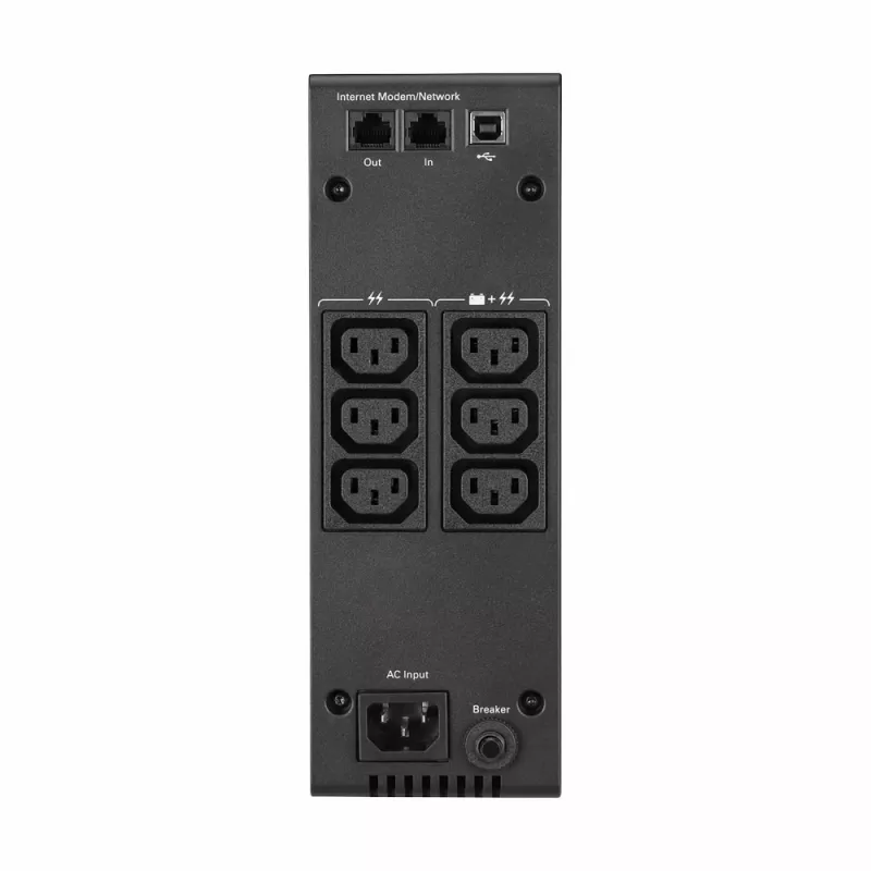 Eaton 5S 700i UPS-laite, Line-Interactive, 700 VA / 420 W, 6 AC-pistorasiaa, USB, tower, musta