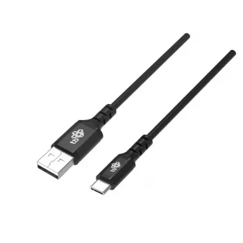 Kaapeli USB-USB C 2 m silikoni musta Quick Charge
