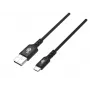 Kaapeli USB-USB C 2 m silikoni musta Quick Charge