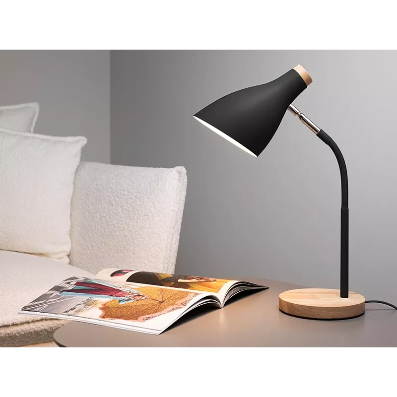 Pöytälamppu TRACER TRAOSW47237 Scandi musta LED säädettävä kirkkaus, säädettävä varsi