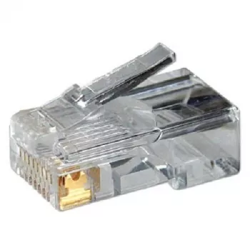 RJ-45 kaapeliliitin LOGILINK MP0002, CAT5e, läpinäkyvä, 100 kpl:n pakkaus