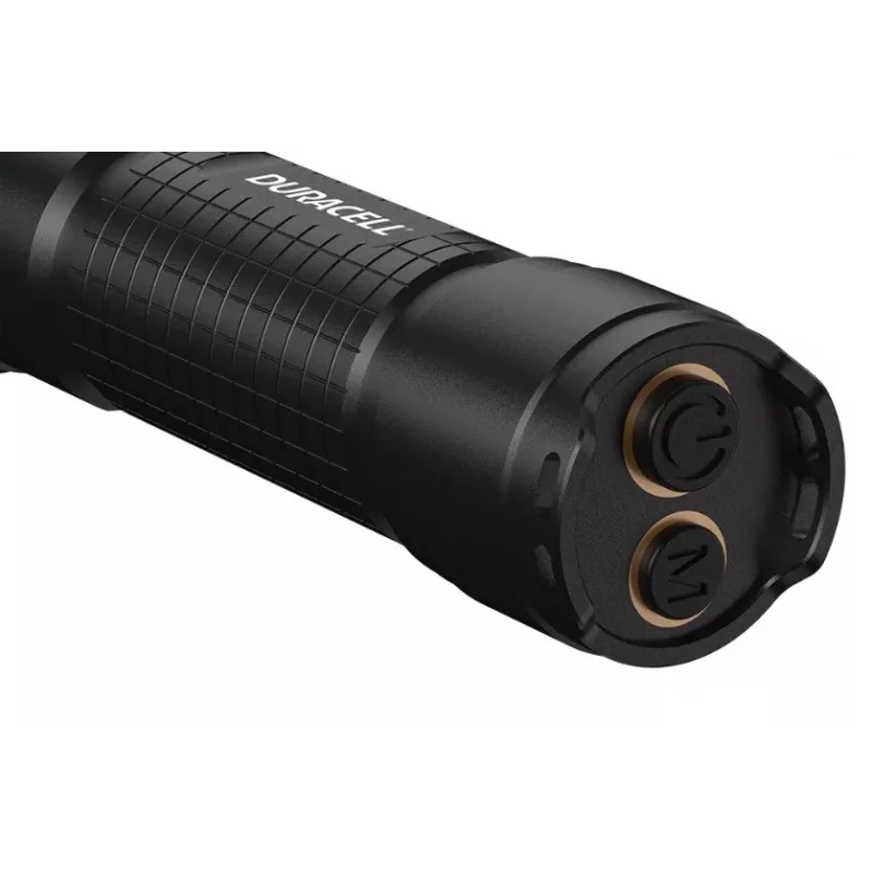 Taskulamppu Duracell DF2500R — musta, ladattava käsivalaisin