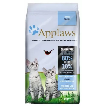 Kuivaruoka kissoille Applaws Kitten kana 2 kg – juniori, proteiini 38 %, rasva 17 %