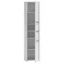 Top e shop S43 BIEL kylpyhuoneen kaappi — vapaasti seisova, 6 hyllytasoa, 400×300×1700 mm, valkoinen