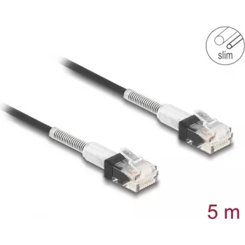 Verkkokaapeli DeLOCK RJ45 80392 Cat.6A 5 m musta